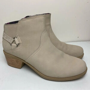 Teva Foxy Ankle Side Zip Booties Taupe Size 10